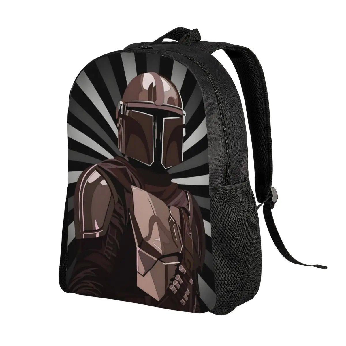 حقيبة ظهر مخصصة للكمبيوتر المحمول M-Mandalorianed للنساء والرجال حقيبة الكتب الأساسية للمدرسة والكلية وحقيبة التلفزيون الفضائية #2