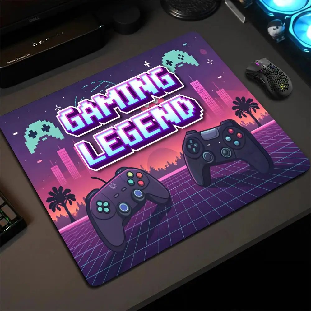 

Неоновый геймпад Коврик для мыши 40X45 Большой квадратный компьютерный офисный игровой настольный коврик Резиновые противоскользящие коврики для мыши 22x18 Маленькие декоративные настольные коврики