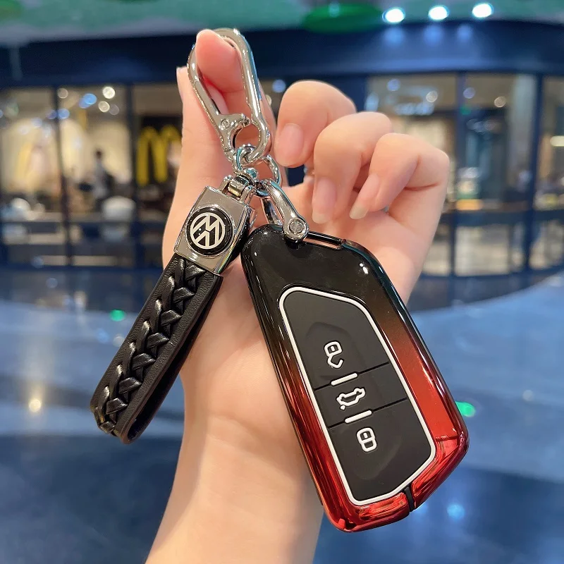 غطاء مفتاح السيارة لشركة فولكس فاجن فولكس فاجن جولف 8 MK8 ID.3 ID.4 كوبرا سكودا اوكتافيا A8 سيات ليون MK4 2020 2021 فورمينتور تاراكو #2