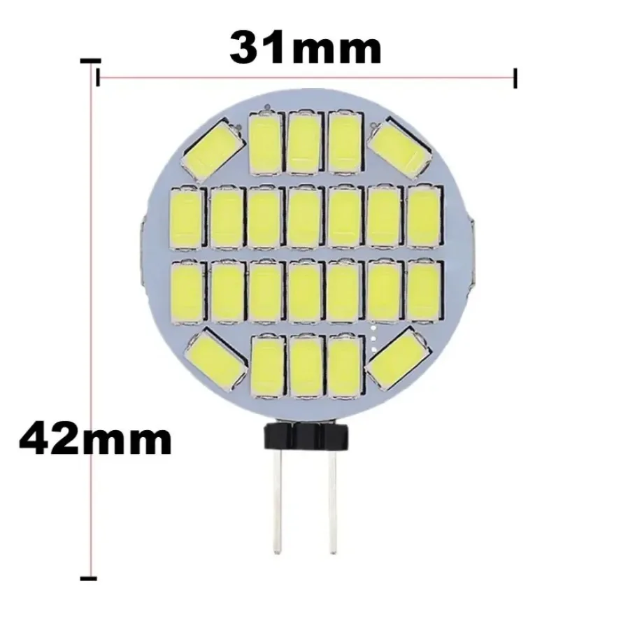 Imagem -03 - Refletor Led Redondo para Gama Hood Lâmpada g4 Lâmpada de Halogênio de Substituição Lâmpada Highbrightness sem Flicker 5730 12v 24v 10 Pcs