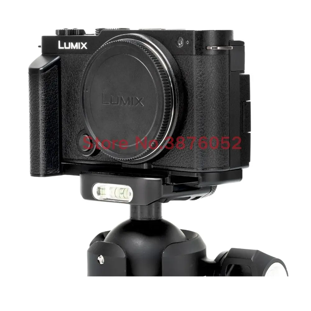 PEIPRO S9 سبائك الألومنيوم الإفراج السريع L لوحة حامل كاميرات مراقبة عالي الجودة قبضة اليد مع جلد البقر ملفوفة لكاميرات LUMIX S9 #6