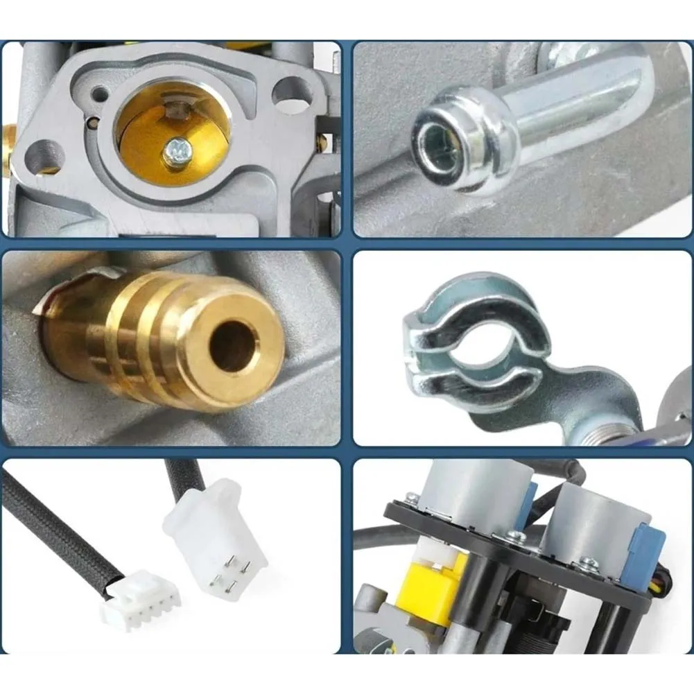 Carburetor Replacement Kit for Predator Dual Fuel Inverter Generator 5000W 71367 and 70143 Includes 3 Gaskets Fuel Line