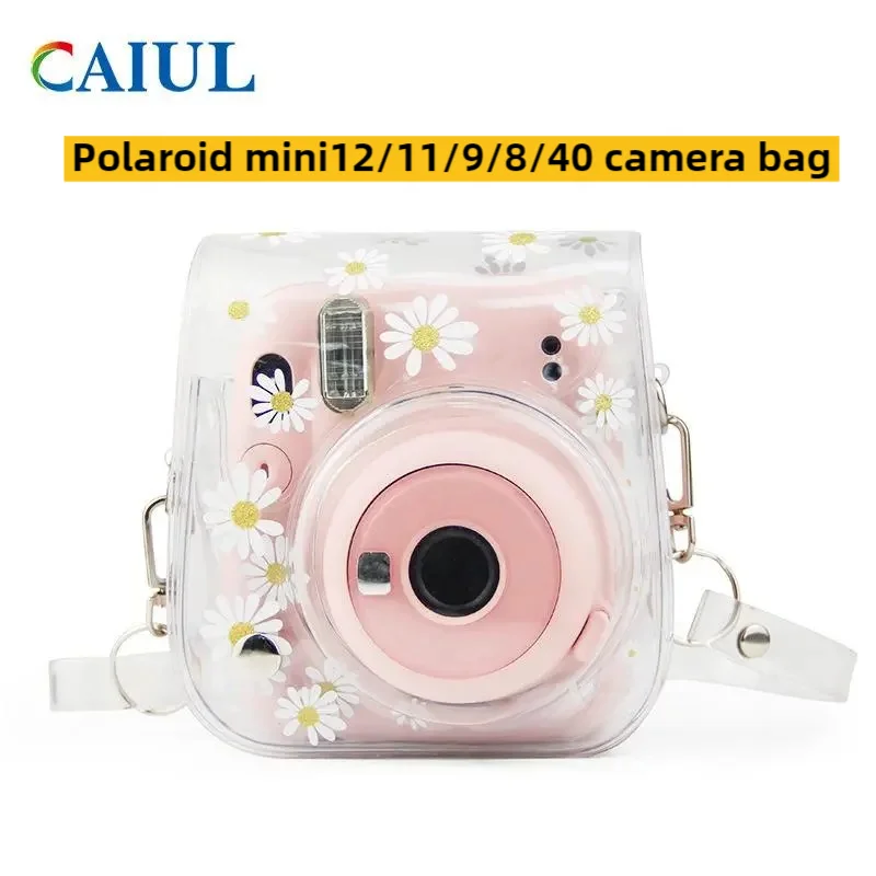 Suitable for Polaroid mini12/11/9/8/40 Transparent Daisy Camera Bag PVC Storage Bag Photography Protection