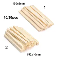 10/30pcs 150mm Pine Square Wooden Rods Sticks Premium Durable Wooden Dowel for DIY Crafts Building Model Woodworking 6