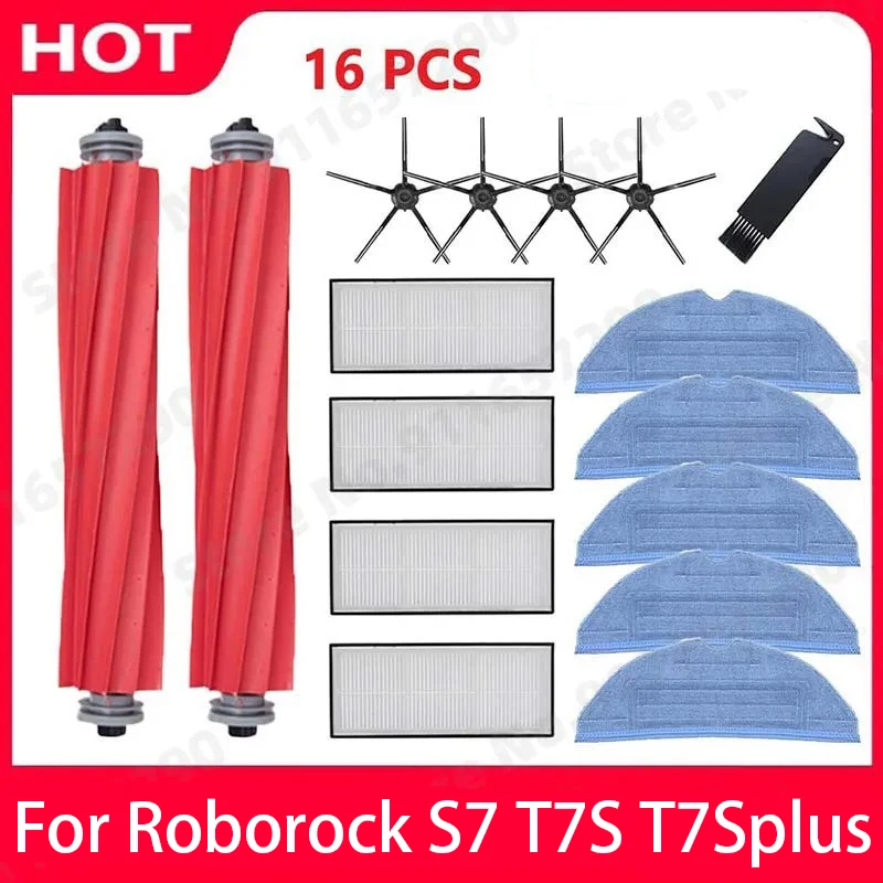 Roborock S7 S70 S7 Max T7S Plus Main Brush Hepa Filter Mop Pad Spare Parts Vacuum Cleaner Accessories