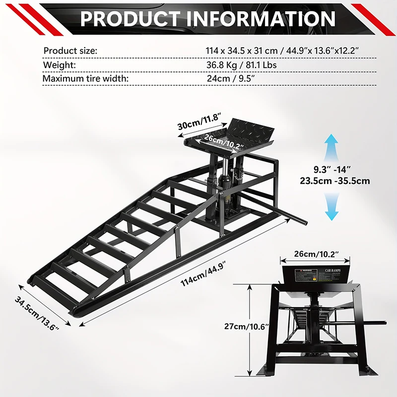 Günstiger Preis, 3 Tonnen, robuste Auto-Reparatur-Ölwechselhalterung, Auto-Reparatur- und Wartungslift-Werkzeug, hydraulische Autorampe