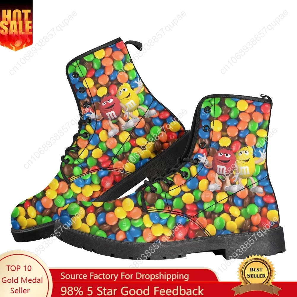 

M Chocolate Candy Boots Anime Mens Womens Teenager Shoes Casual Boot Hot Movie Outdoor Light High Quality Couple Customize Shoes