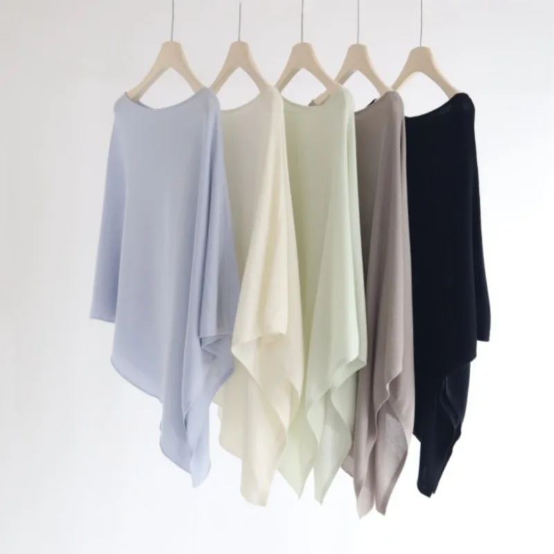 Einfarbiges Asymmetrisches Einteiler-Oberteil für Damen, Neuer Sommerstil, Süßer Modestil, Lässig Locker Sitzend, Sonnenschutz-Damenoberteil