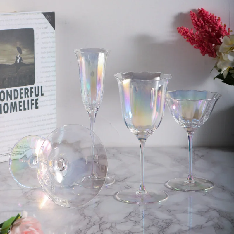 

Винтажный коктейльный бар с лепестками, специальный ультратонкий креативный цветок, ослепительный бокал для шампанского