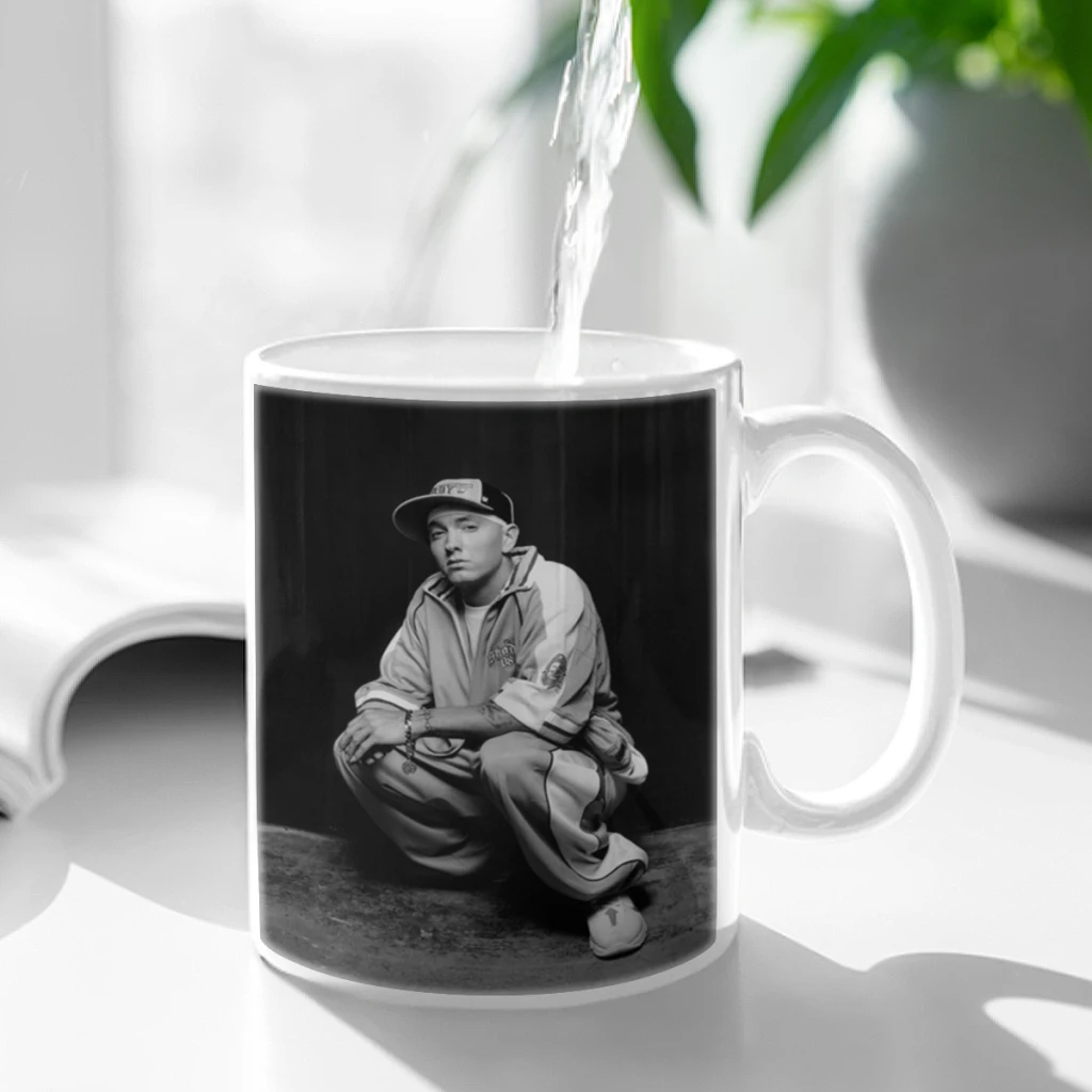 Eminem-Posters-8-Mile-Free shipping Ceramic Cup Coffee Oatmeal Breakfast Cup Creative Personality Mug