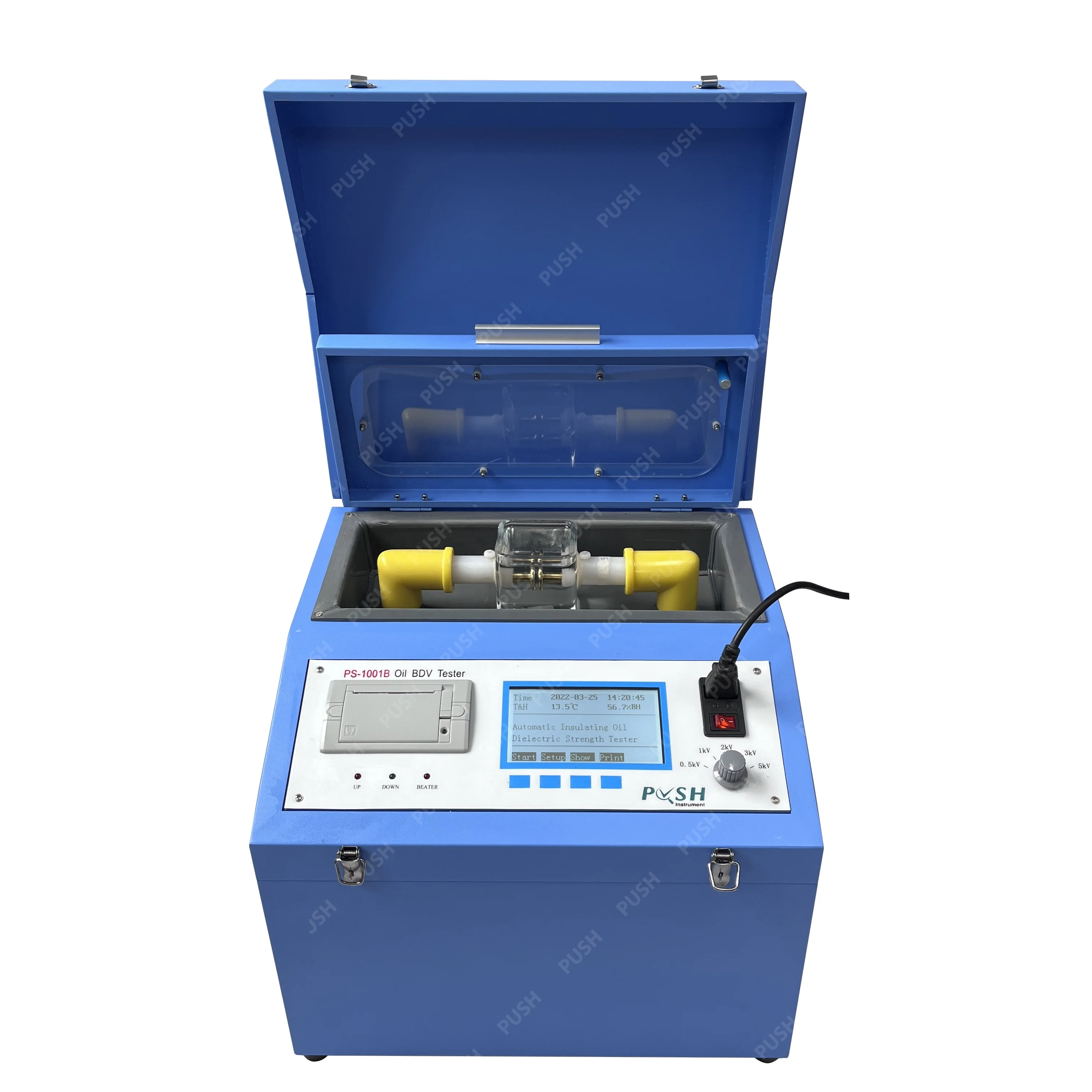 

China Factory PS-1001B Insulation Oil Analysis Dielectric Breakdown Voltage Transformer BDV Tester