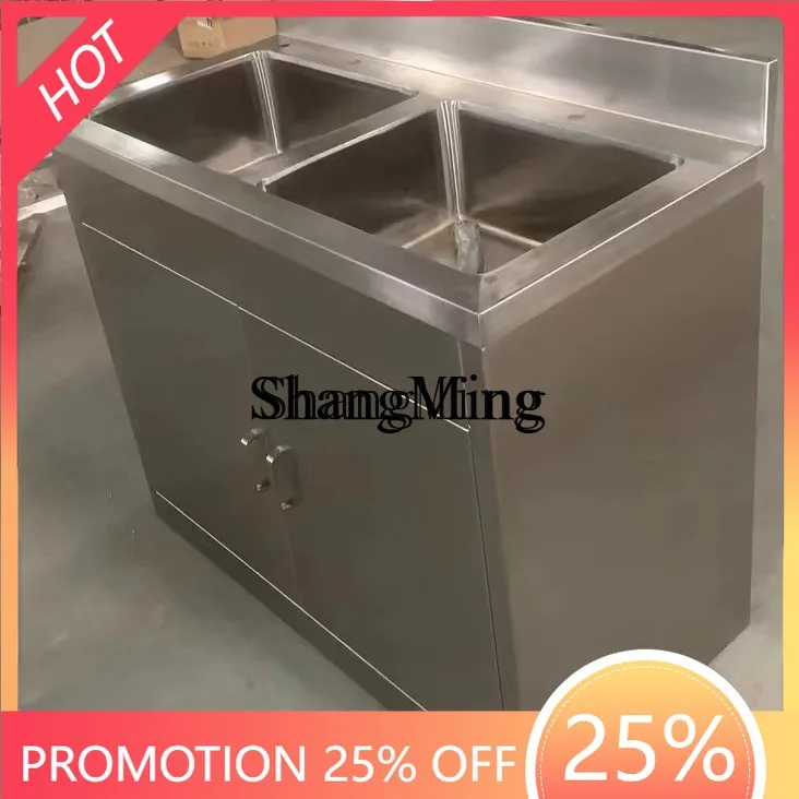 FG Hand Washing Polyester Soaking Pool Height Factory Food Electronics Clean Workshop 304 Stainless Steel Induction