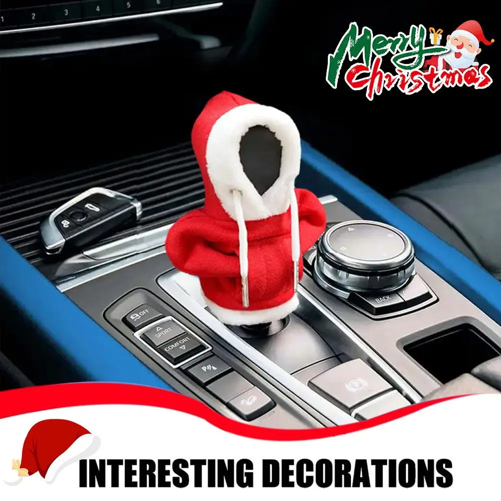 Hoodie Car Gear Shift Cover Fashion Gearshift Hoodie Gift Cover Manual Car Sweatshirt Lever Change Gear Christmas Handle A6q0