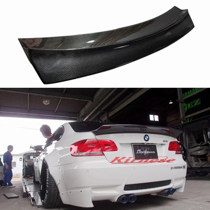 Carbon fiber Rear Trunk Lid Spoiler Wing for BMW 3 Series E92 Coupe328i 335i M3 2006-2012 Trunk Racing Spoiler Wing Lip LB Style