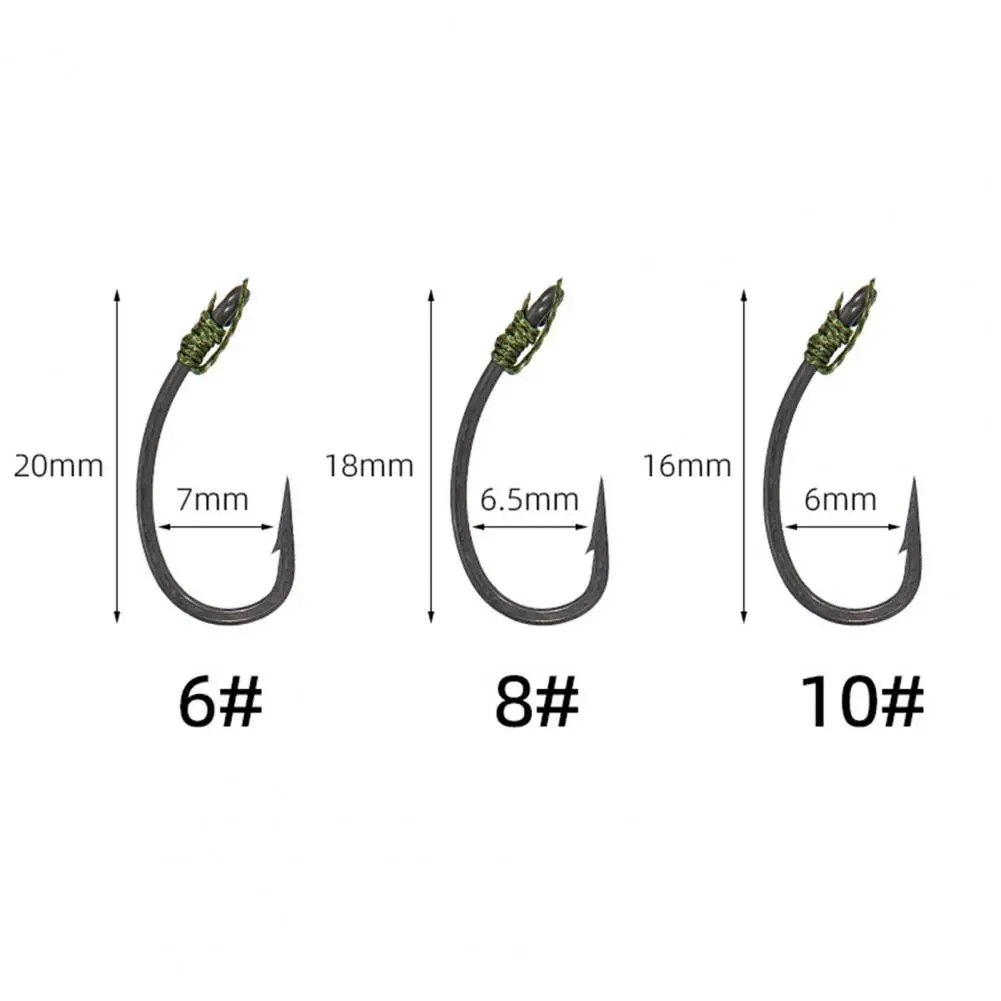 Hook Hair Rigs 6Pcs/Group Versatile Braided Thread Accessory High Strength Lightweight Carp Hair Rigs for Lake image 6