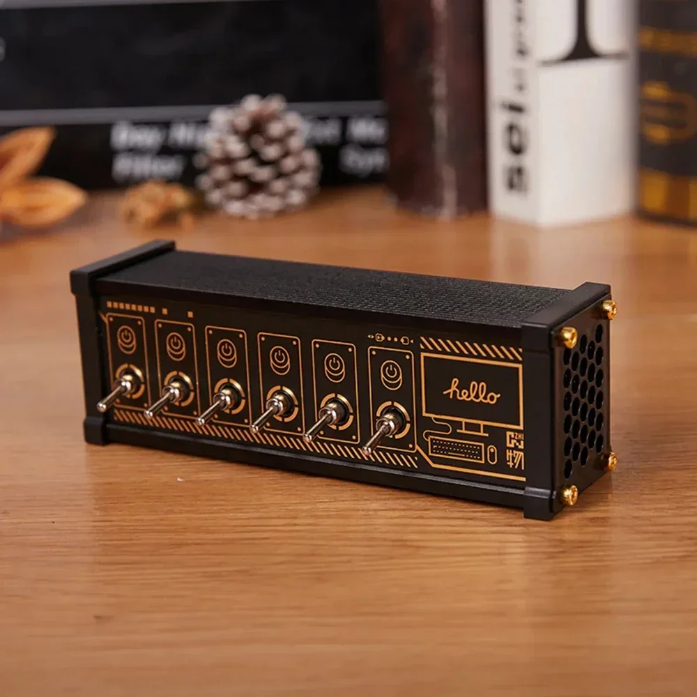 E-Electronic  Creative Desktop Decoration with USB Power Board with USB ChargerVintage Power Socket