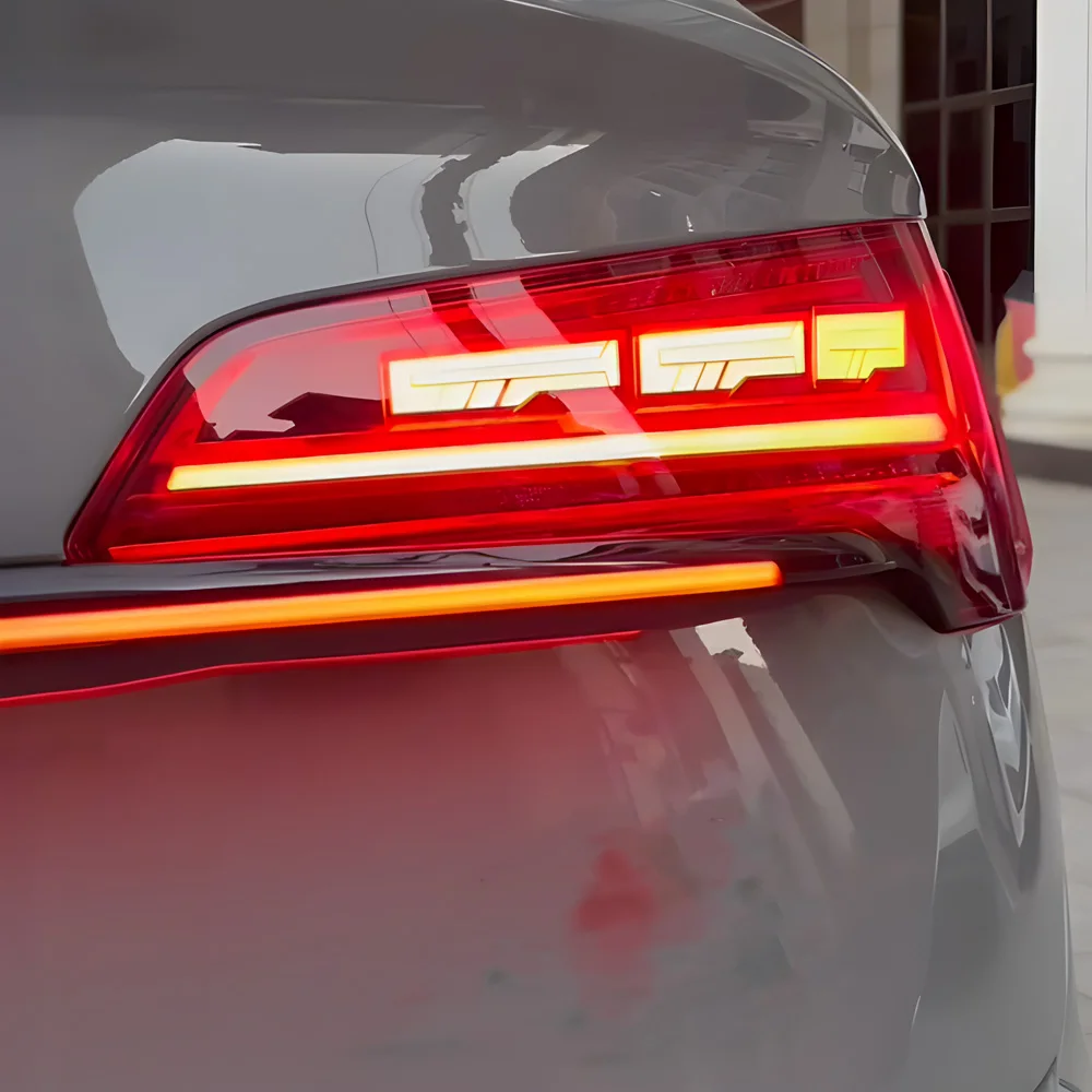 

Auto LED Through Taillights Assembly For Audi Q5L FY 2021-2025 Upgrade Back Lamps Light Bar Work Light Plug and Play Car Tool