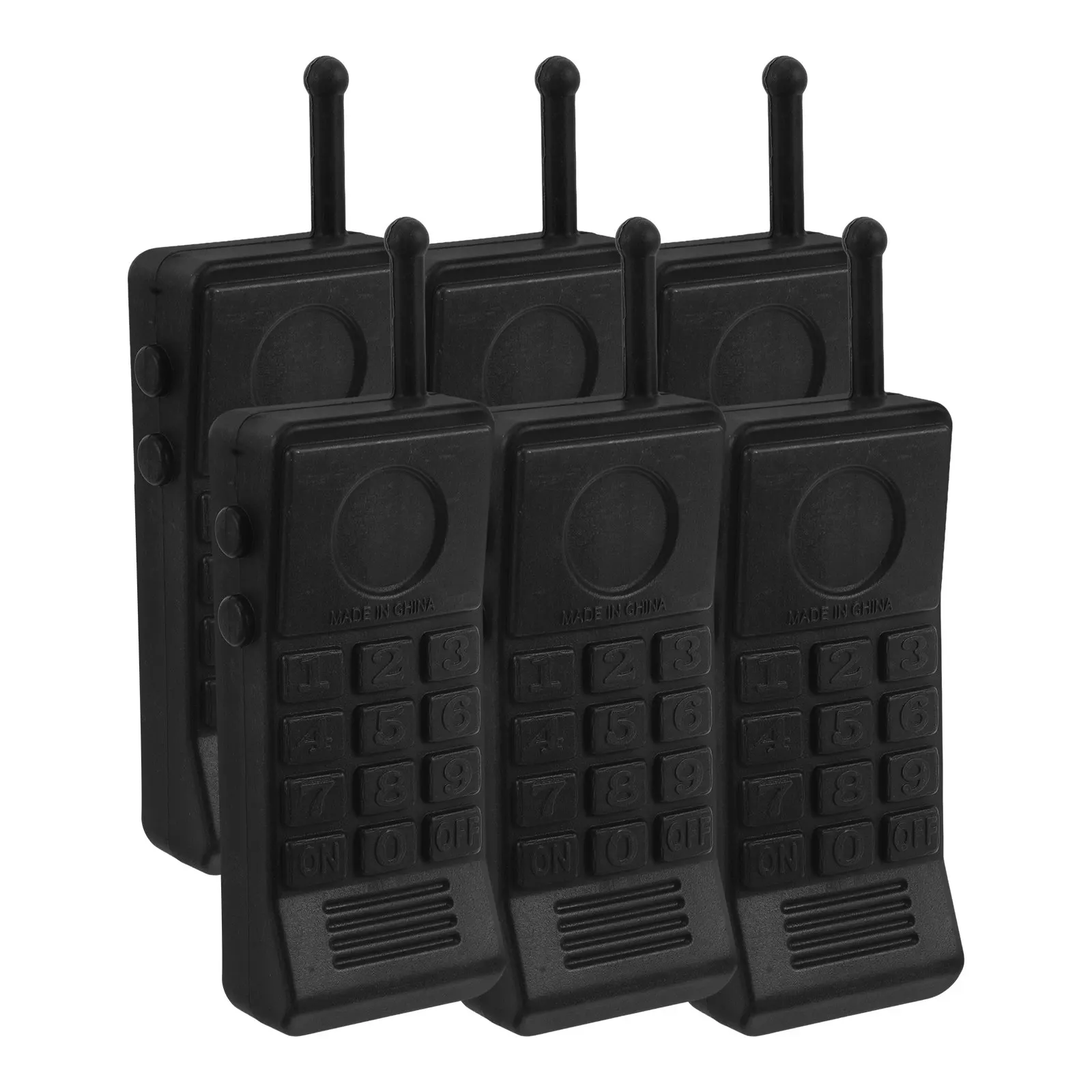 

6Pcs Kids Pretend Play Walkie Talkies Realistic Communication Design Child Safe Plastic Outdoor Indoor Camping Family Bonding