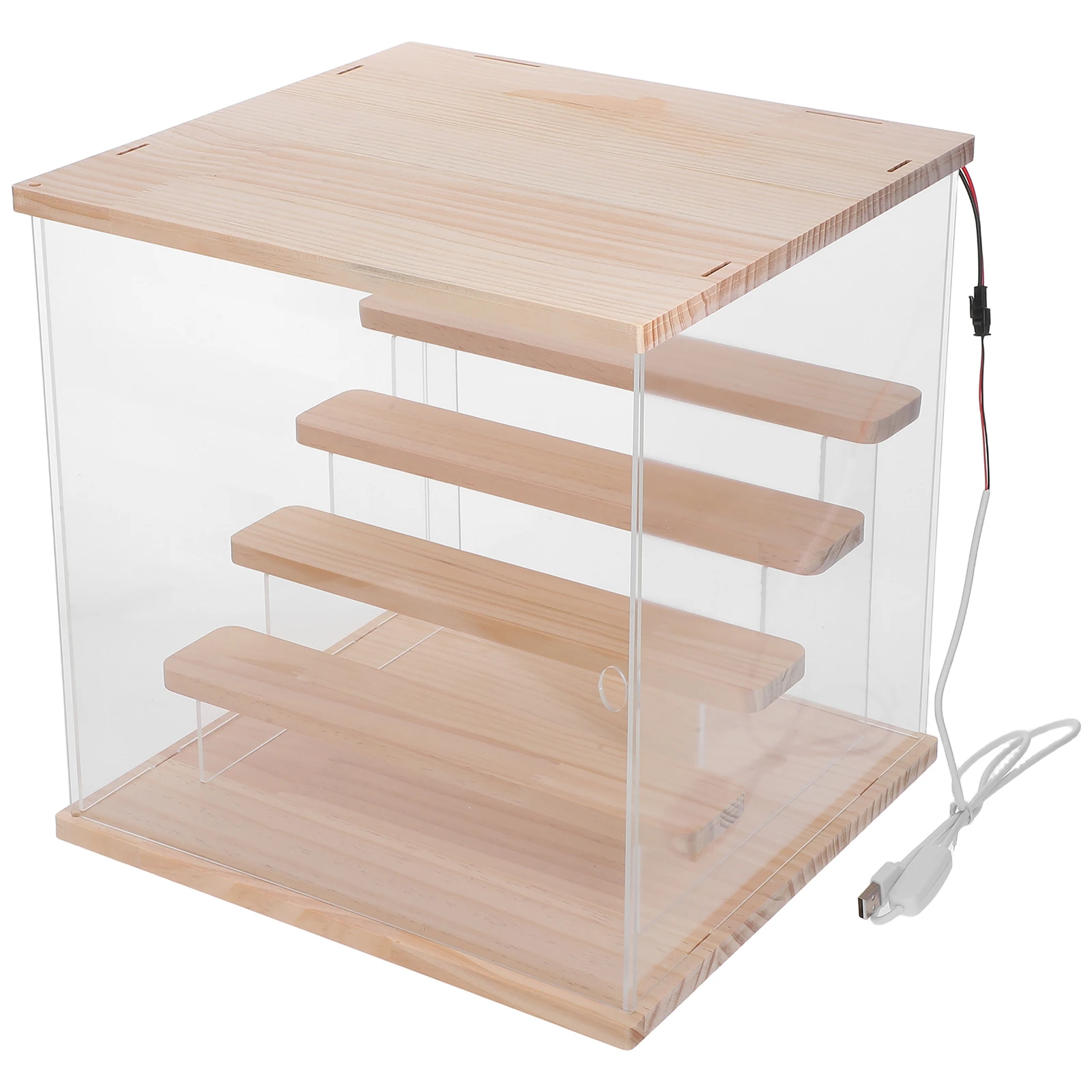 

Display Cases Showcase Desktop Action Figures Holder Box Transparent Acrylic Cabinet