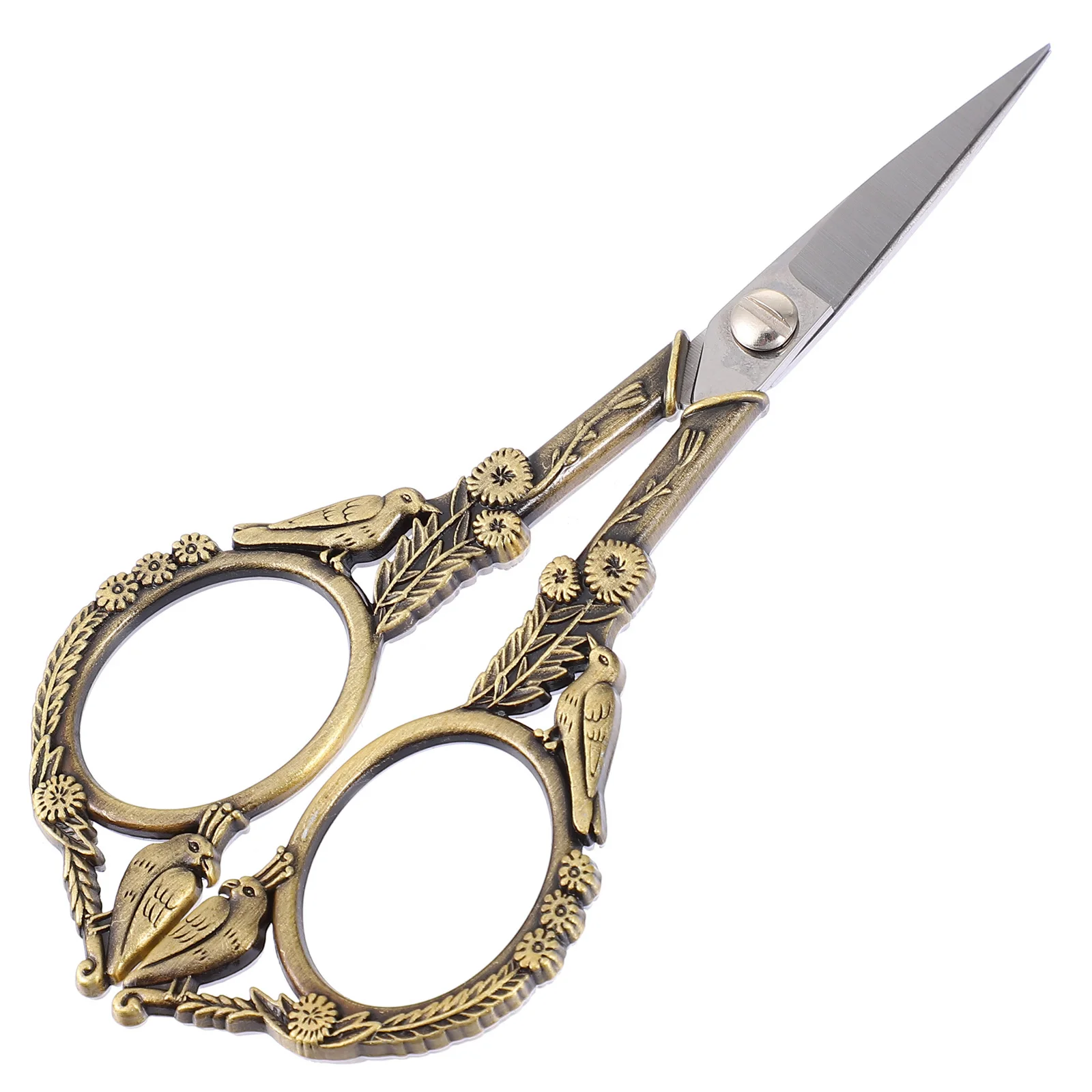 

Embroidery Scissor Stainless Steel Retro Bird Design Durable Sewing Tool for Thread Snipping DIY Needle Work Craft