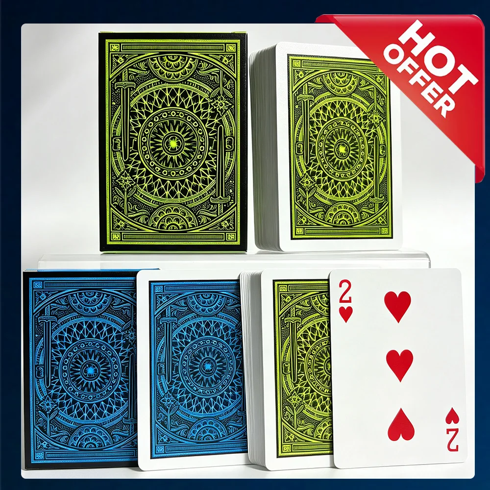 55PCS Waterproof Poker Desk Playing Cards Game Magic Poker Cards Big Numer for Party