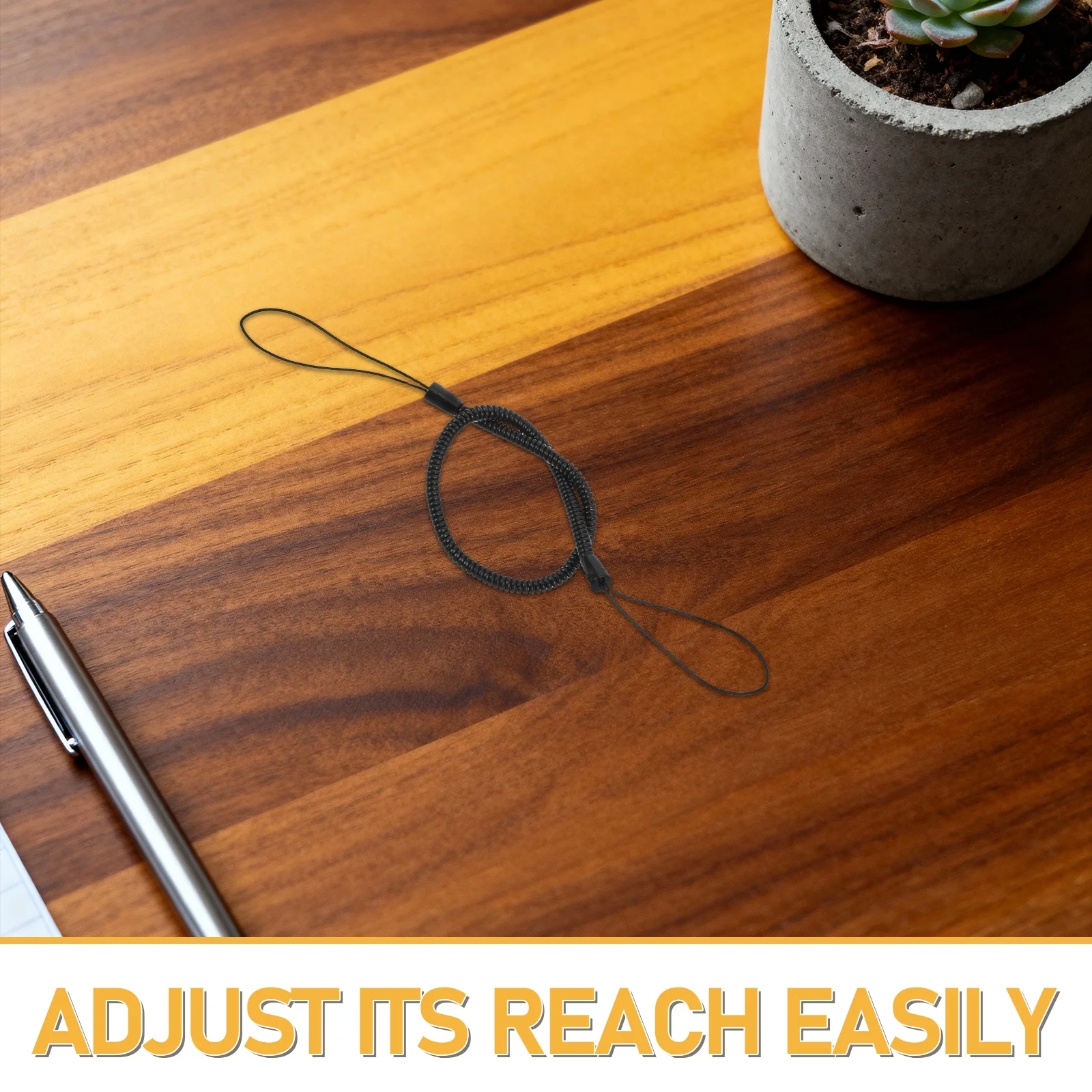 8本の格納式スタイラスストラップコード - タッチペン用紛失防止ペンテザー - 伸縮性のあるスプリングストラップ、Appleと互換性あり