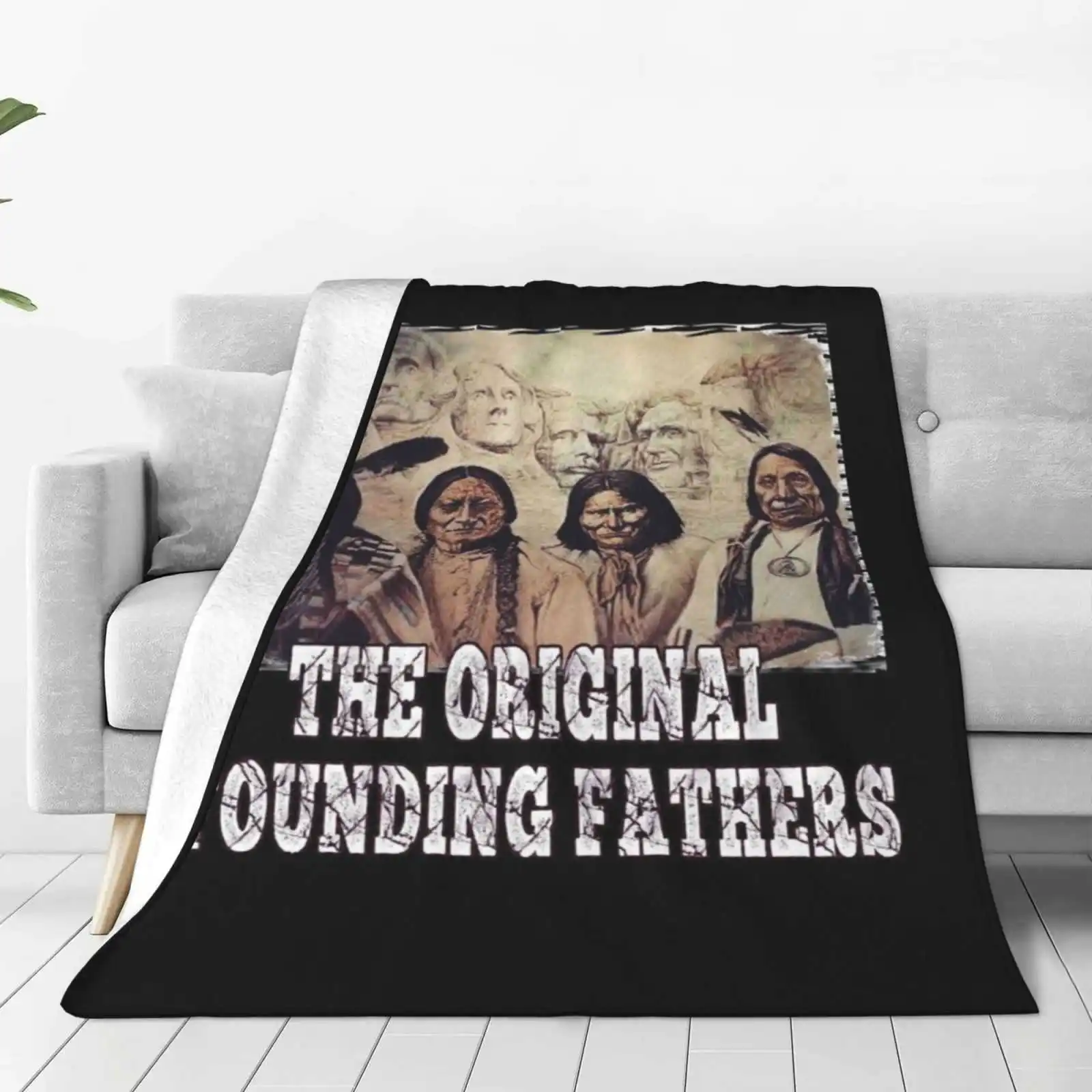 The Original Founding Fathers Shaggy Throw Soft Warm Blanket Sofa/Bed/Travel Love Gifts The Original Founding Fathers Founding