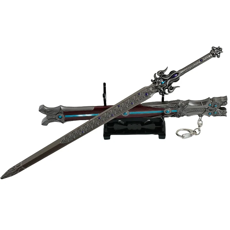 28 CM/11.024in Faun animazione che circonda arma artigianale Qinmu Shaobao spada interamente in metallo giocattolo spada arma ornamenti regalo del ragazzo