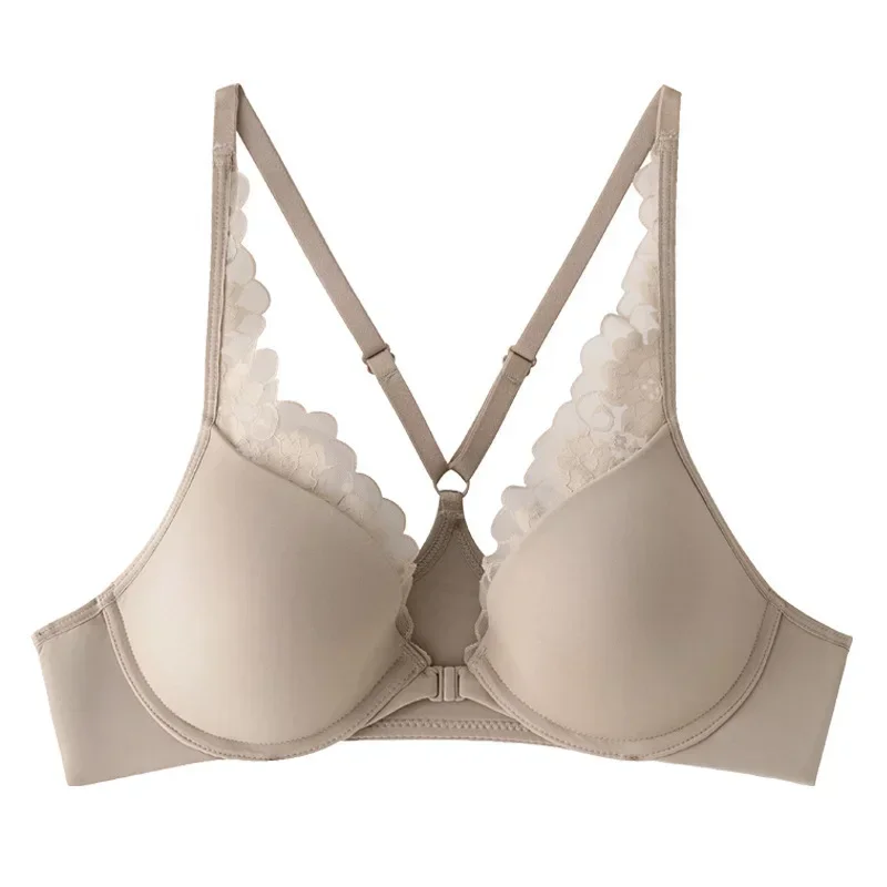 Reggiseno Sexy in pizzo da donna reggiseno Push-Up senza cuciture con ferretto reggiseno in pizzo intimo da ragazza