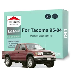 10Pcs Car Accessories For Toyota Tacoma 1995 1996 1997 1998 1999 2000 2001 2002 2003 2004 Canbus LED Interior Light Bulb Tools