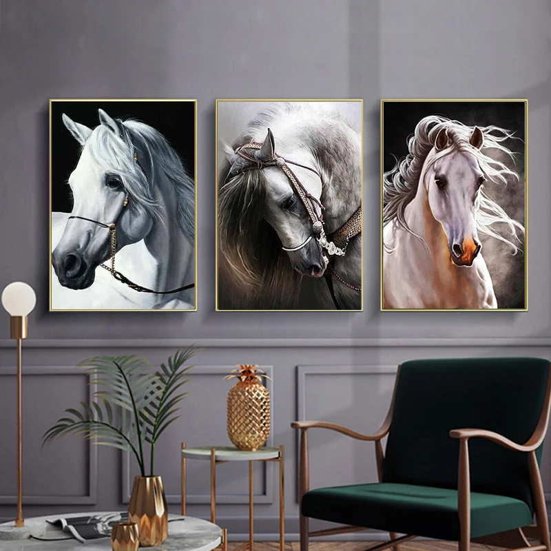 Diamond Embroidery Animal Cross Stitch 5D DIY Diamond Painting Horse Diamond Mosaic Picture Rhinestone Home Decor Gift