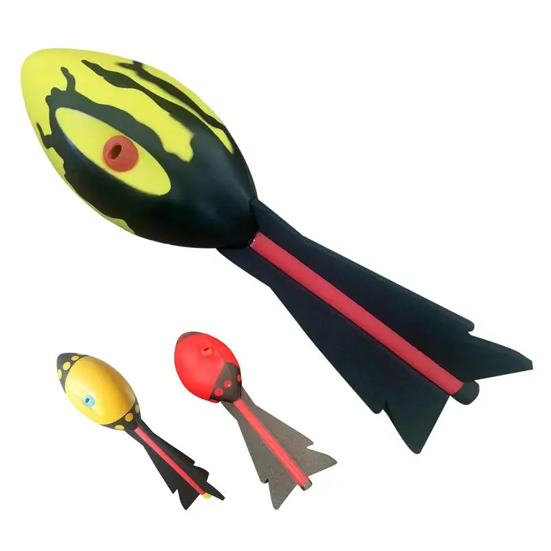 Outdoor Kid Toys Throw Rocket PU Foam Rocket Missile Dart Toy Children Gift Throw Missile Rocket Hand Throw Toy Games dropship