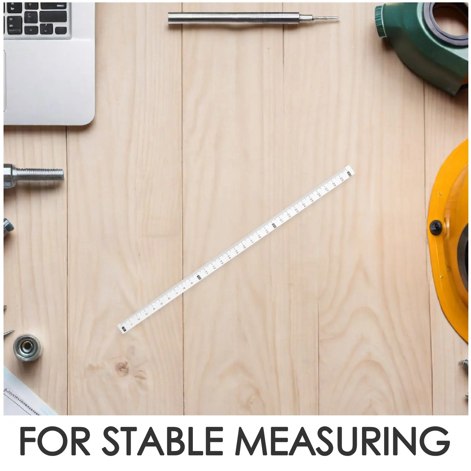 20Pcs Peel Stick Ruler Tape Waterproof Self Adhesive Measuring Tape Adhesive Ruler Sticker Workbench Drafting Table DIY