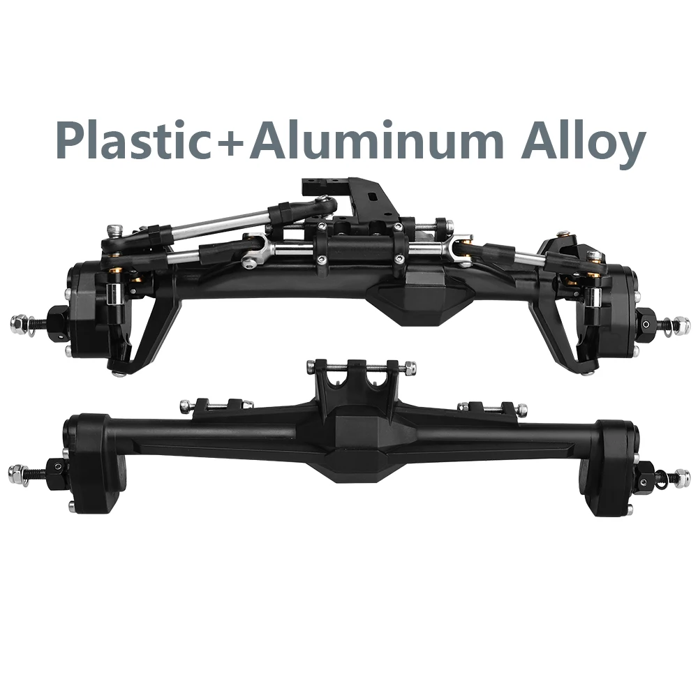 H10 Portal of Rechte As Kunststof + Messing of Aluminium Legering Voor- en Achteras Complete Assen voor Vanquish 1/10 RC Crawler Auto Upgrade