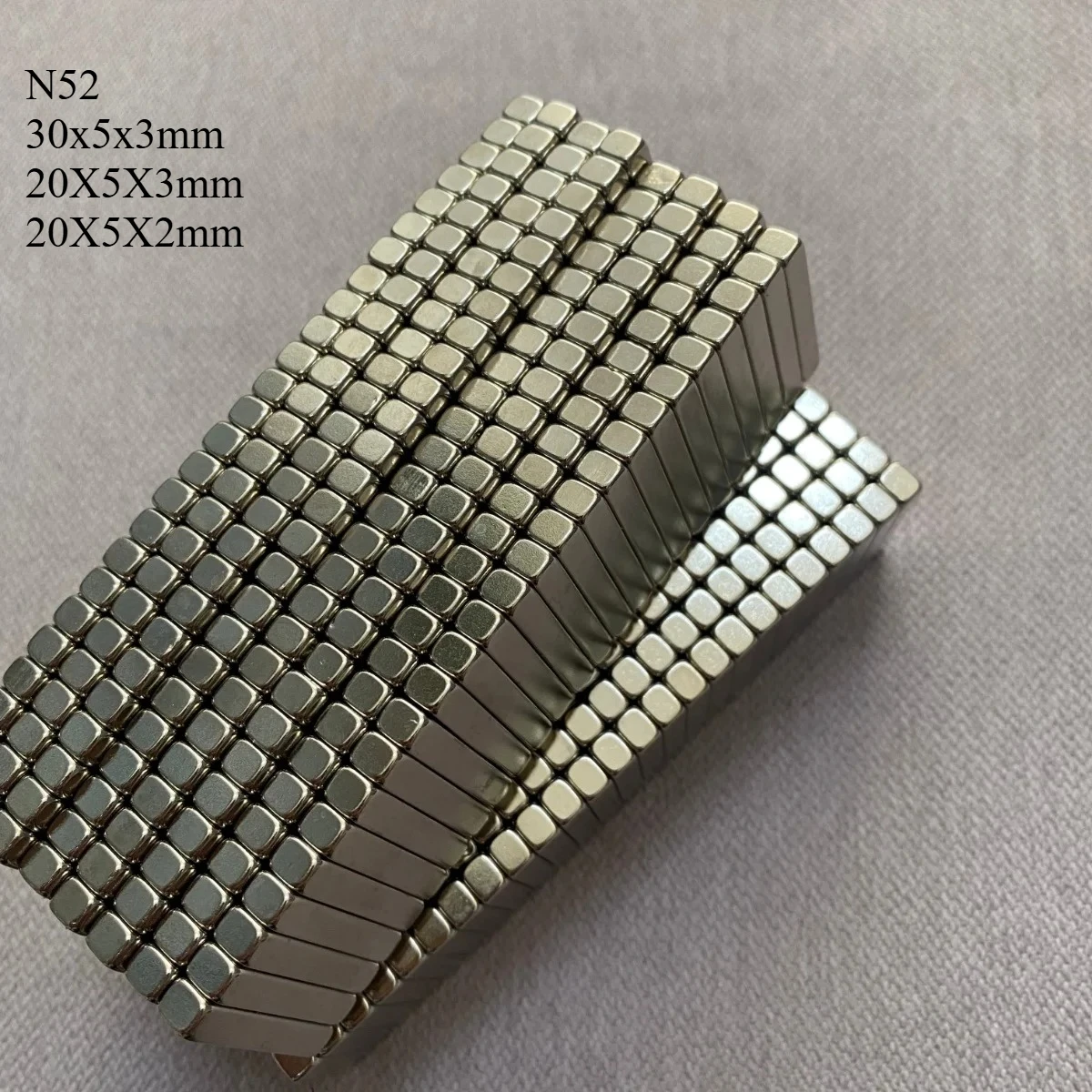 N52 30x5x3  20X5X3 20X5X2 Magnet Scooter Whiteboard Rectangur Strength Neodymium Size Factory Customised Science Diy Fridge Tool