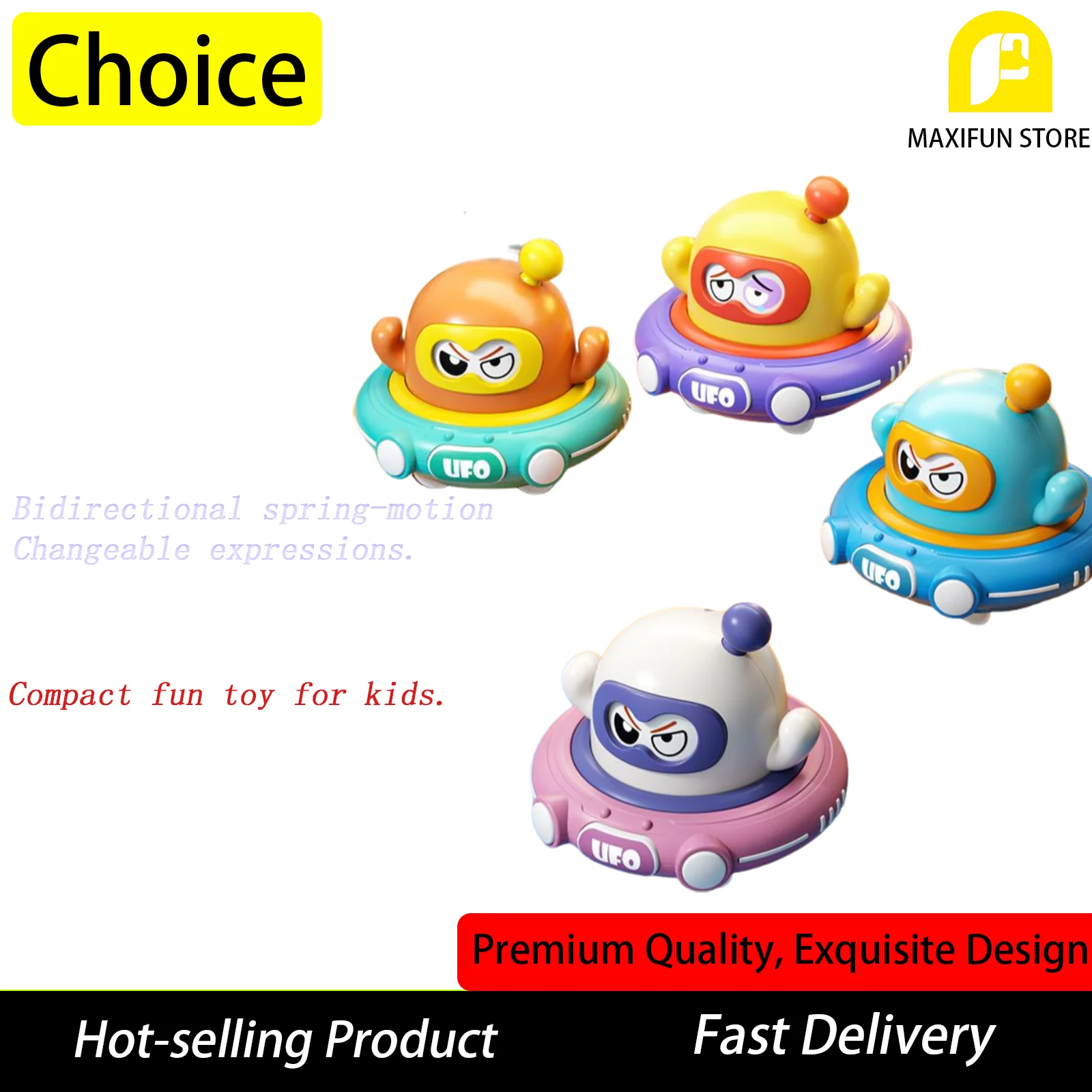 

Cute Cartoon Car Toy with Changeable Expressions Early Learning Educational Toy Gift for Kids, Birthday Present