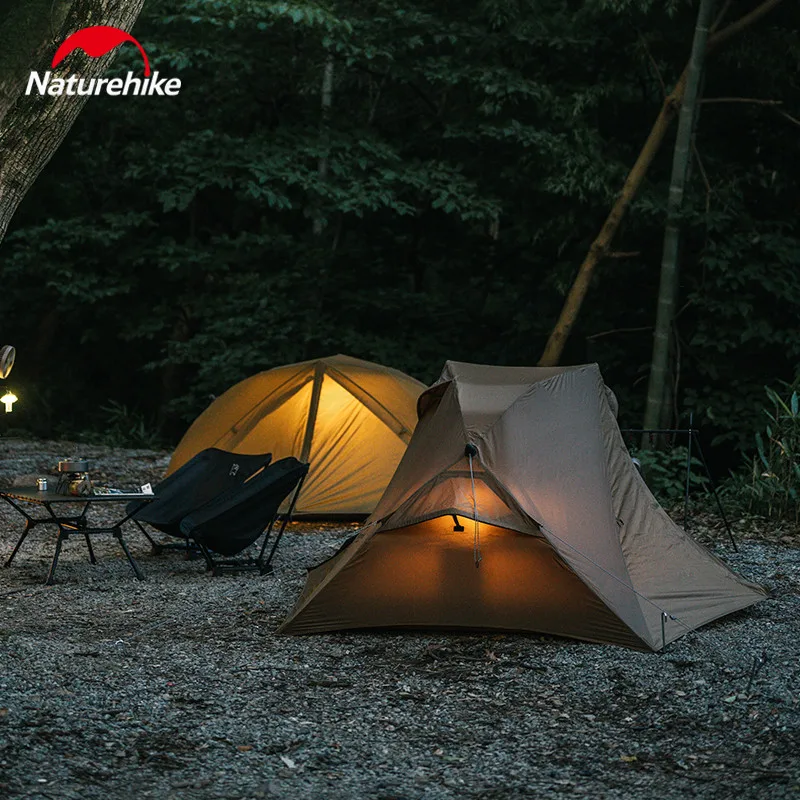 Imagem -06 - Naturehike-canyon 2p Portátil Tenda de Abertura Rápida 210t Barraca de Acampamento Windproof Portas Respirável 3.3kg Não há Necessidade de Construir