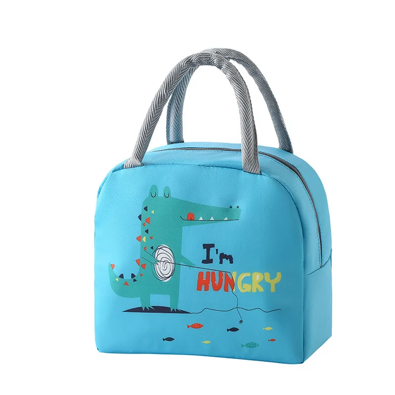 Leuke Lunchtas Cartoon Bento Box Bag Klein Thermisch Geïsoleerd Zakje Voor Kinderen Kind School Snacks Lunchbox Container Draagtas Handtas