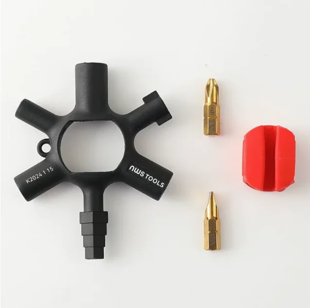 9 in 1 Distribution Cabinet Key Wrench High Torque Universal Electrical Key Wrench Electrical Specialized Power Utility Wrench