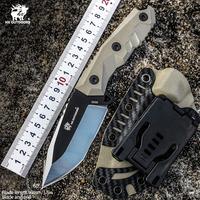 HX Outdoors DC53 Mercenary Sharp Hunting Knife Home Slicing Knife Outdoor Tactical Straight Knife With Kydex Dropshipping