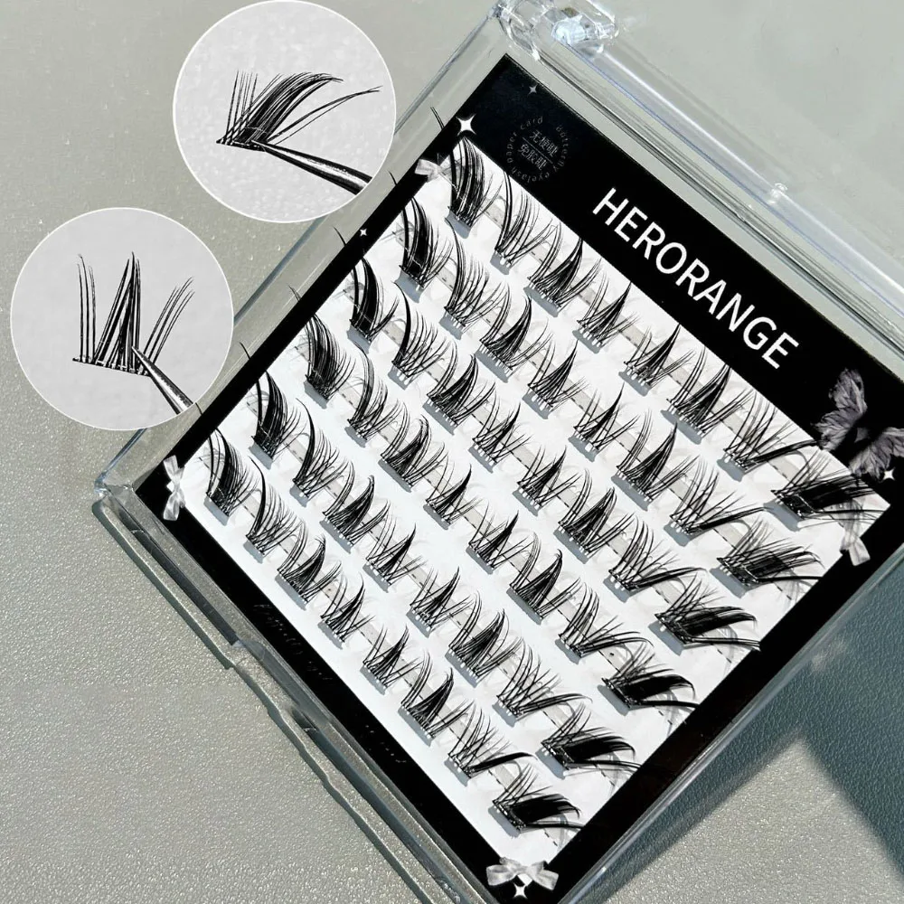 Nueva moda pestañas postizas de un solo grupo volumen delgado Natural negro pequeño diablo pestañas postizas herramientas de maquillaje para principiantes