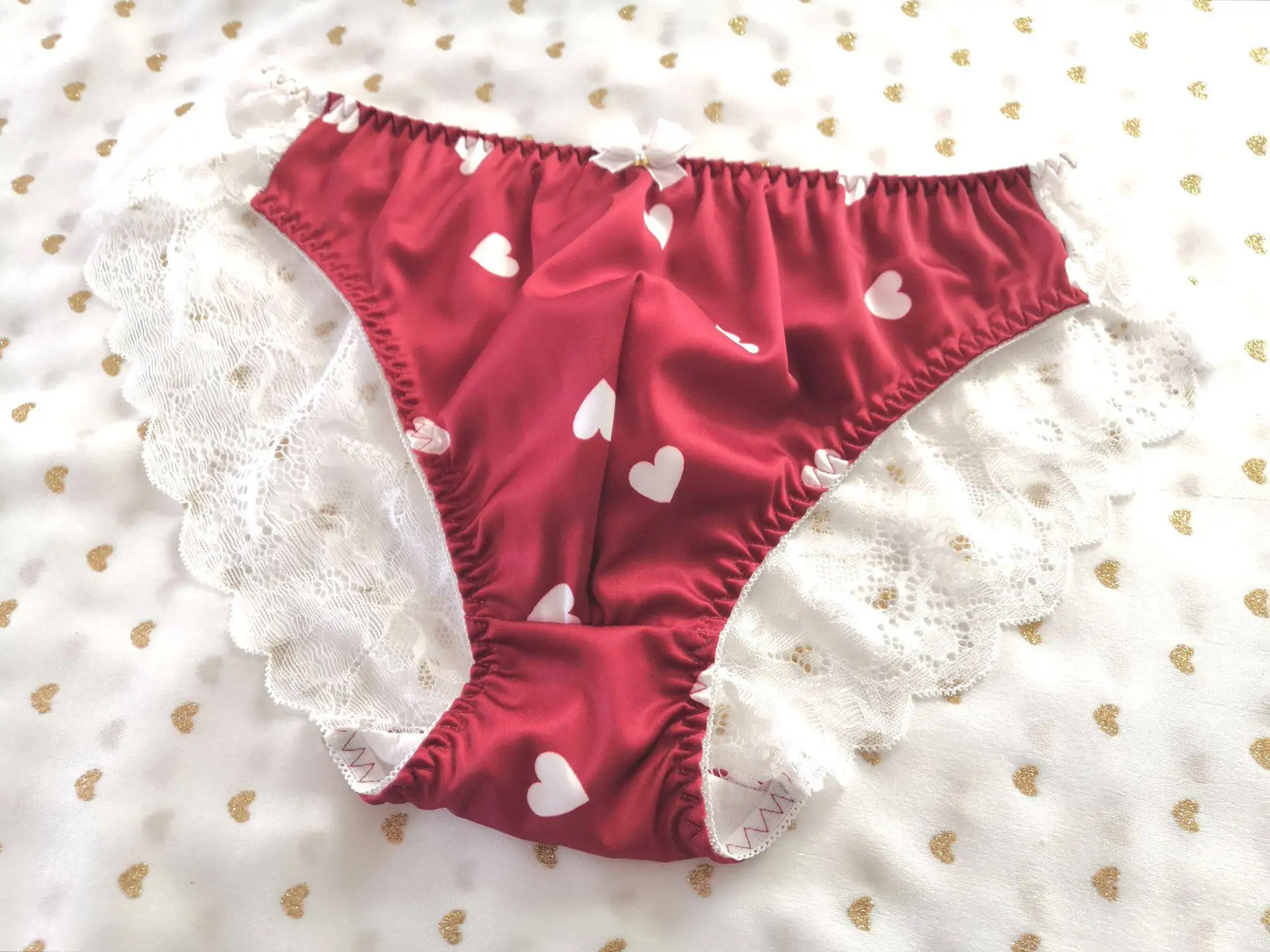 Man's Heart Graphic Silky Touch Briefs Pantys Live Show dj CLUB Harajuku
