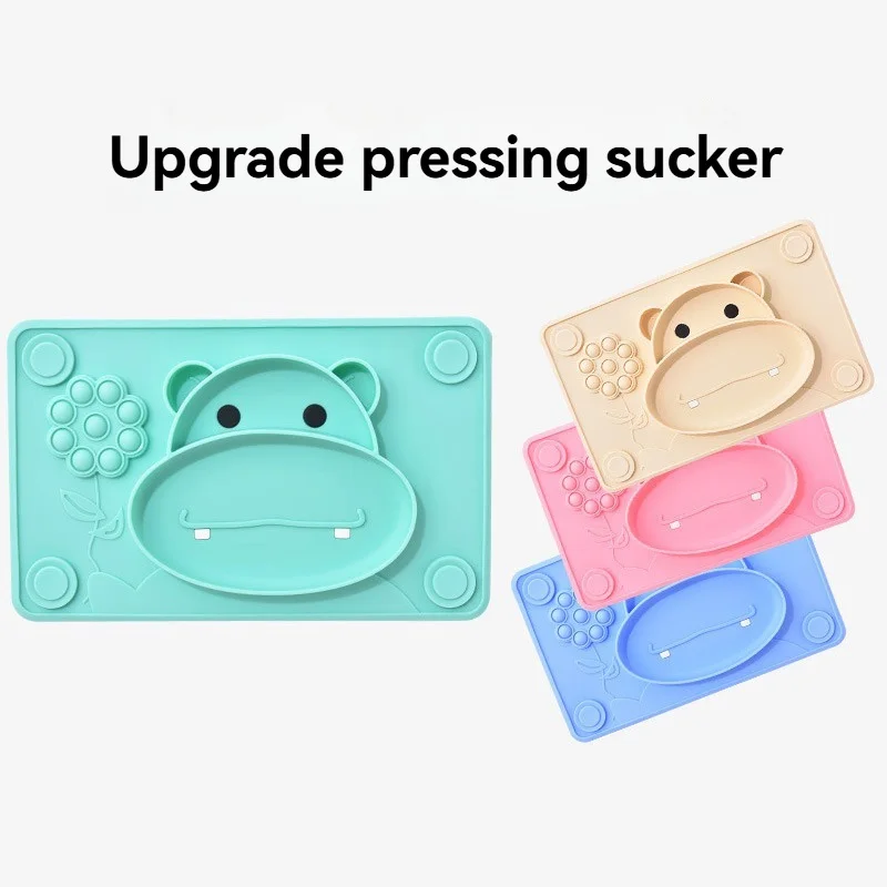 

Children's Silicone Meal Tray with Suction Cup – Non-Slip Baby Food Bowl & Placemat for Feeding (Easter Gift Idea)
