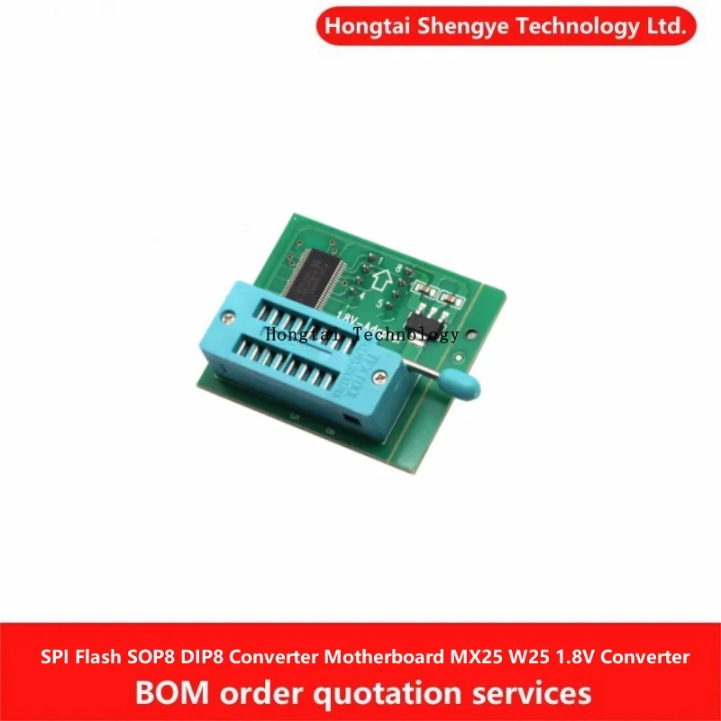 1.8V Converter Block SPI Flash SOP8 DIP8 Conversion Flat Panel Motherboard MX25 W25 1.8V Adapter Module