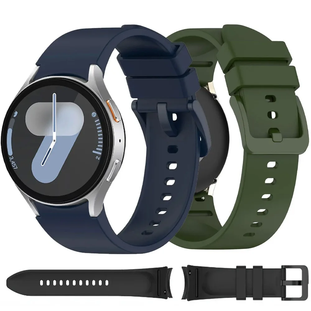 No Gap Silikonarmband für Samsung Galaxy Watch 7 6 5 4 40 mm 44 mm Bequeme Armbanduhr 6 Classic 47 mm 43 mm 46 mm 42 mm Correa