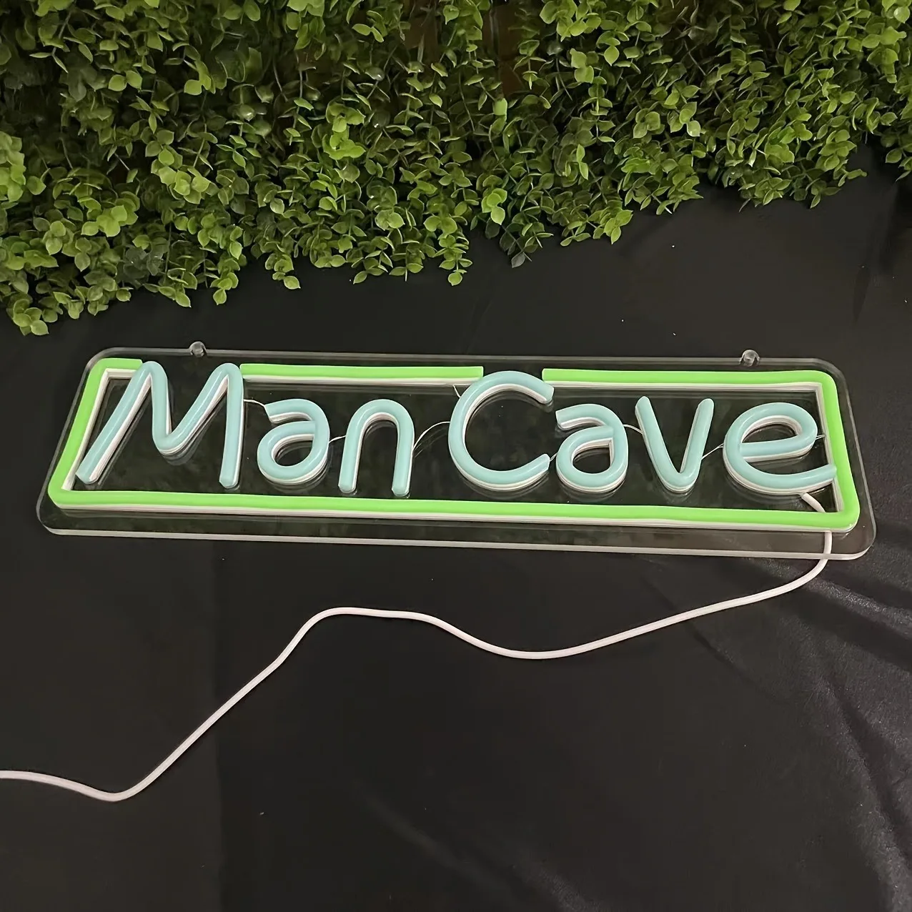Man Cave Neon USB Powered Dimmable LED Lighted Pattern Styling for Indoor Gaming Bedroom Bar Party Club Background Decoration