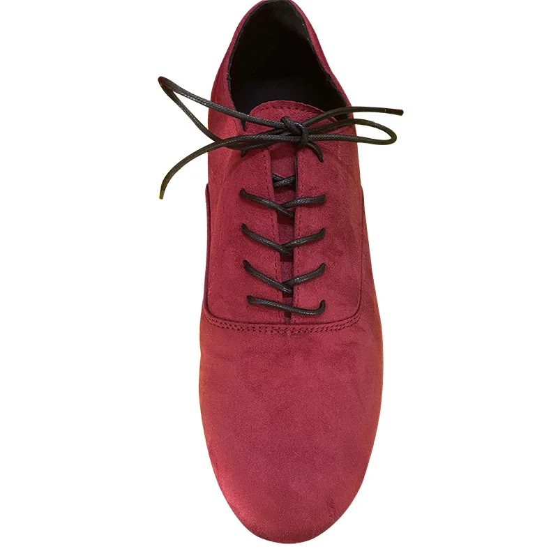 Wedopus 2.5CM Scarpe da ballo da uomo lisce Scarpe blu royal per balli da sala Fondo in pelle scamosciata Dropshipping