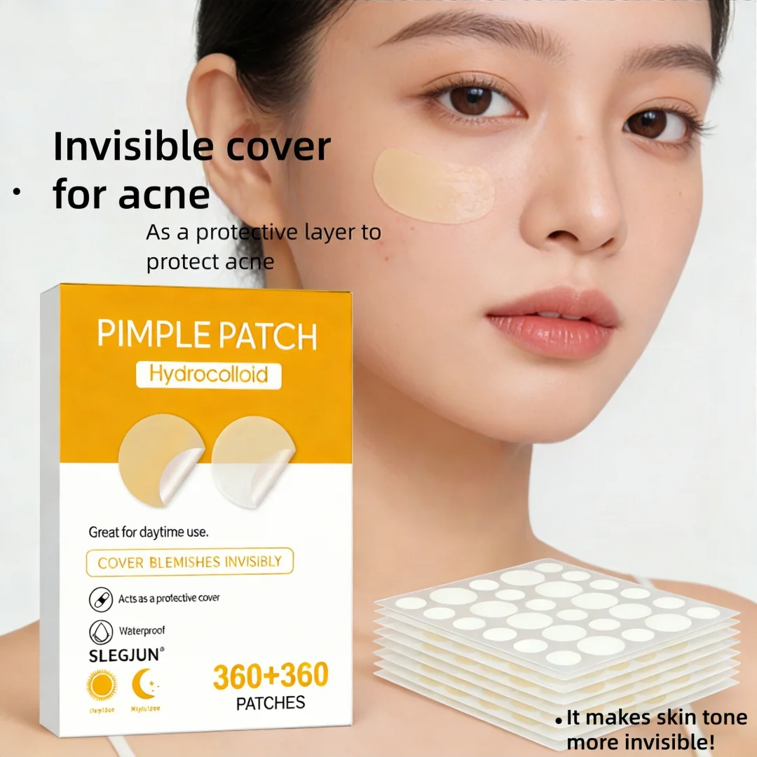 360 Adesivos Redondos de Hidrocoloide para Acne - Impermeáveis, Respiráveis, Suaves | Transparente Diário/Pré-maquilhagem | Viagem e Festa | Todos os 