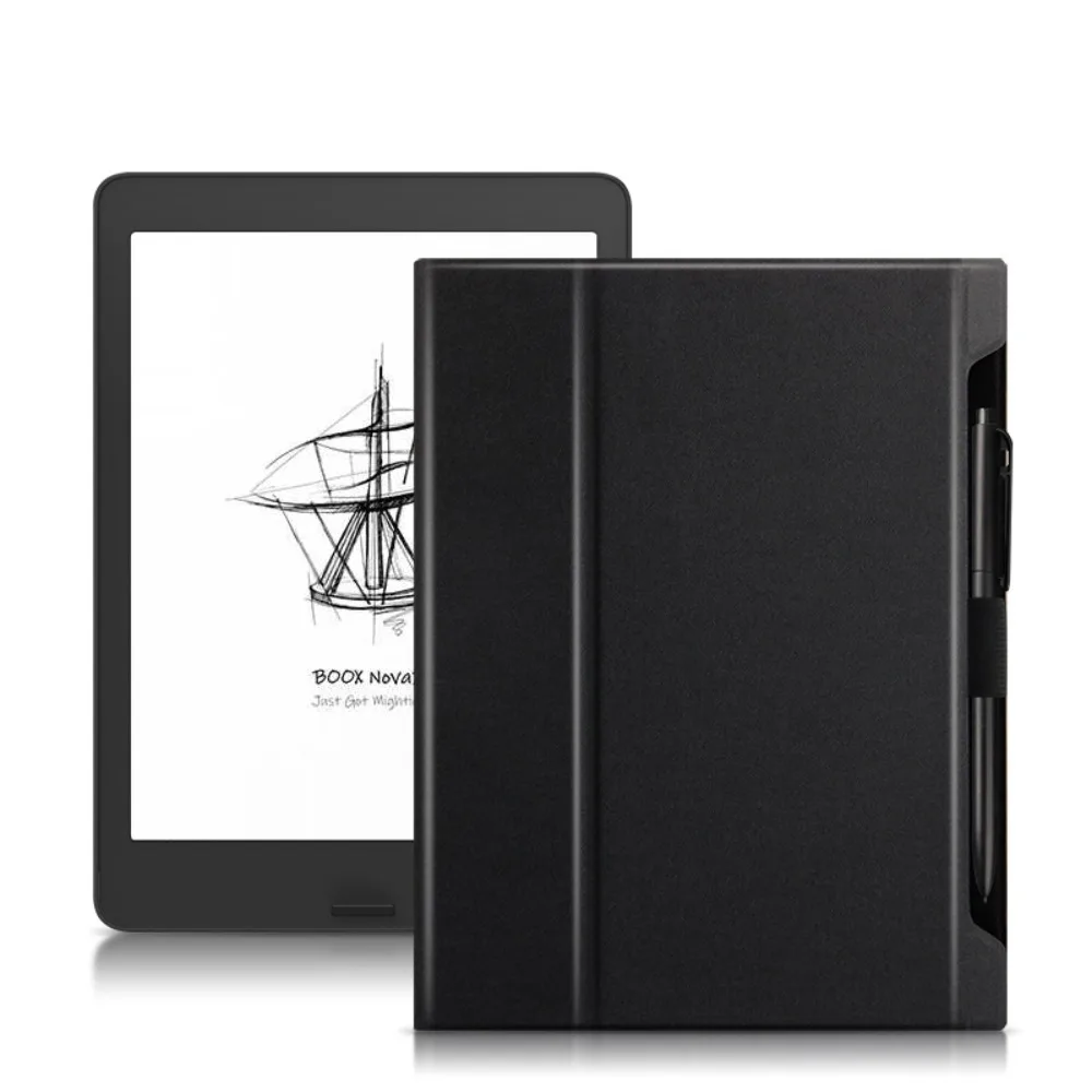 

Foldable E-Reader Case with Pen Slot Paste Type Folio Cover Wear-resistant Anti-fall for Onyx BOOX Nova 3Color/3/2/1/Air