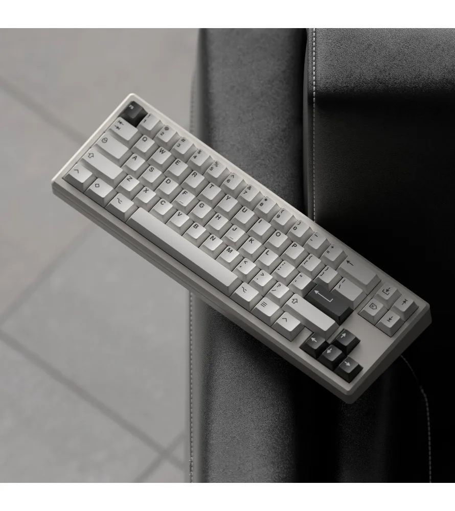 Keycaps Sublimation Mechanical Keyboard Factory Height 61/68/75/84/87 Keys White and Black Minimalist Keycaps